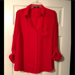 The Limited Red Blouse